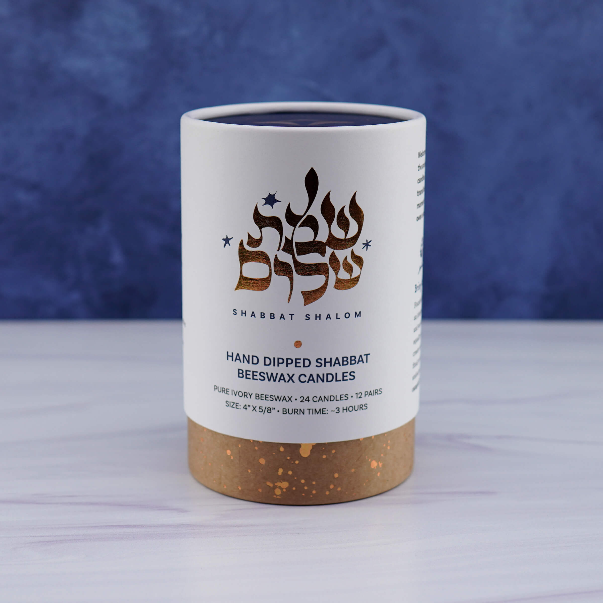 Shabbat Natural Beeswax Candles Box | Camphill Village Store