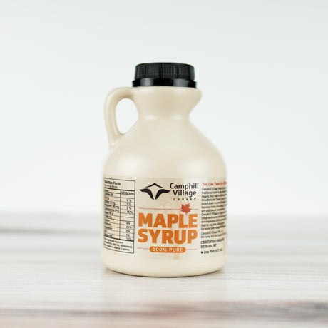 Organic Maple Syrup traditional style 1 Pint bottle front