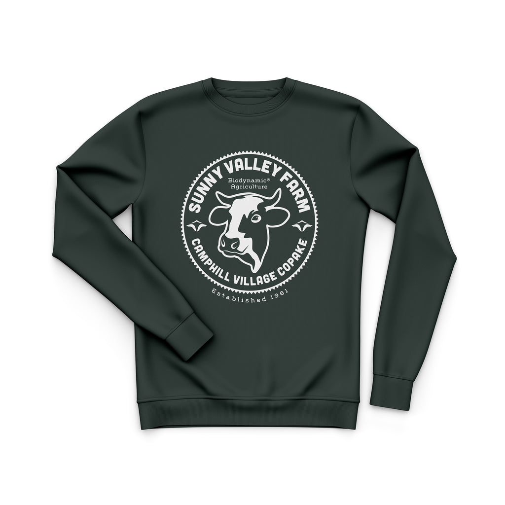 Sweatshirt - Evergreen Design: Sunny Valley Farm XL only