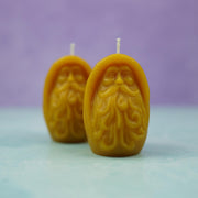 Old Man Winter Gnome Votives natural beeswax candles