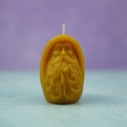 Old Man Winter Gnome Votive natural beeswax candle