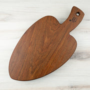 Hand crafted leaf-shaped cutting board
