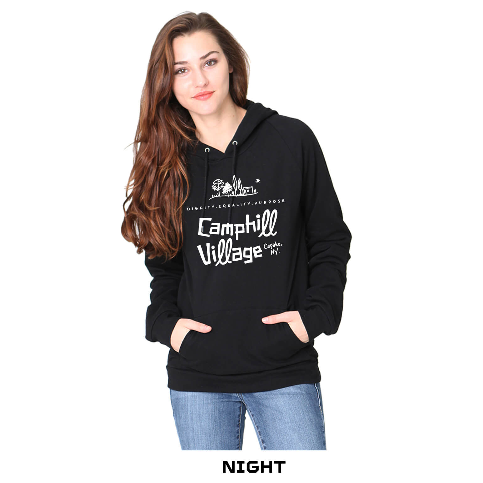 Hoodie - Night Black Organic Cotten Design: Camphill Village | Camphill ...