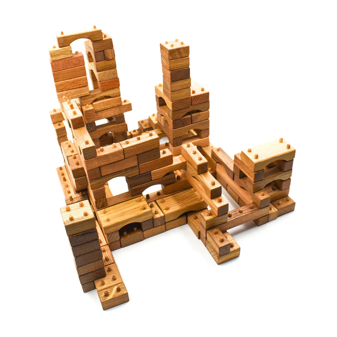 Through Blocks Box Hand Crafted Interlocking Wooden Blocks - Mega Box | Camphill Village Store