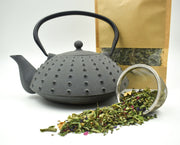 Certified Biodynamic Sage & Mint Strengthening Tea Blend serving suggestion
