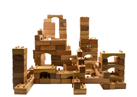 Interlocking Wooden Blocks - Mega Box