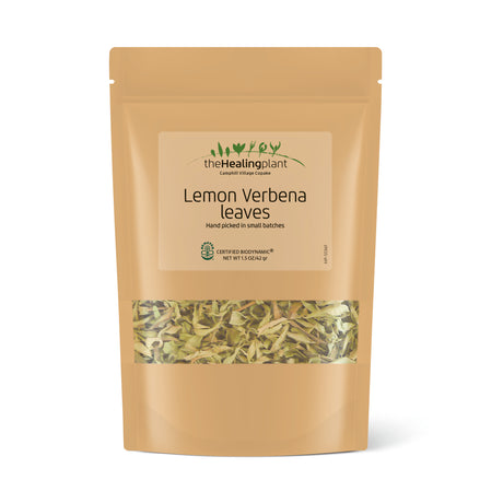 Certified Biodynamic Lemon Verbena Leaves 1.5 oz. bag front