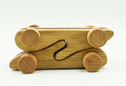 Hand crafted Oak and Walnut Toy Cars (2) side interlocked