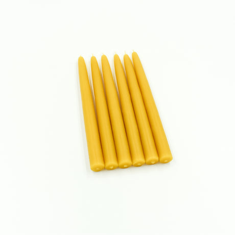 Six Sirius Refill Candles natural beeswax tapers