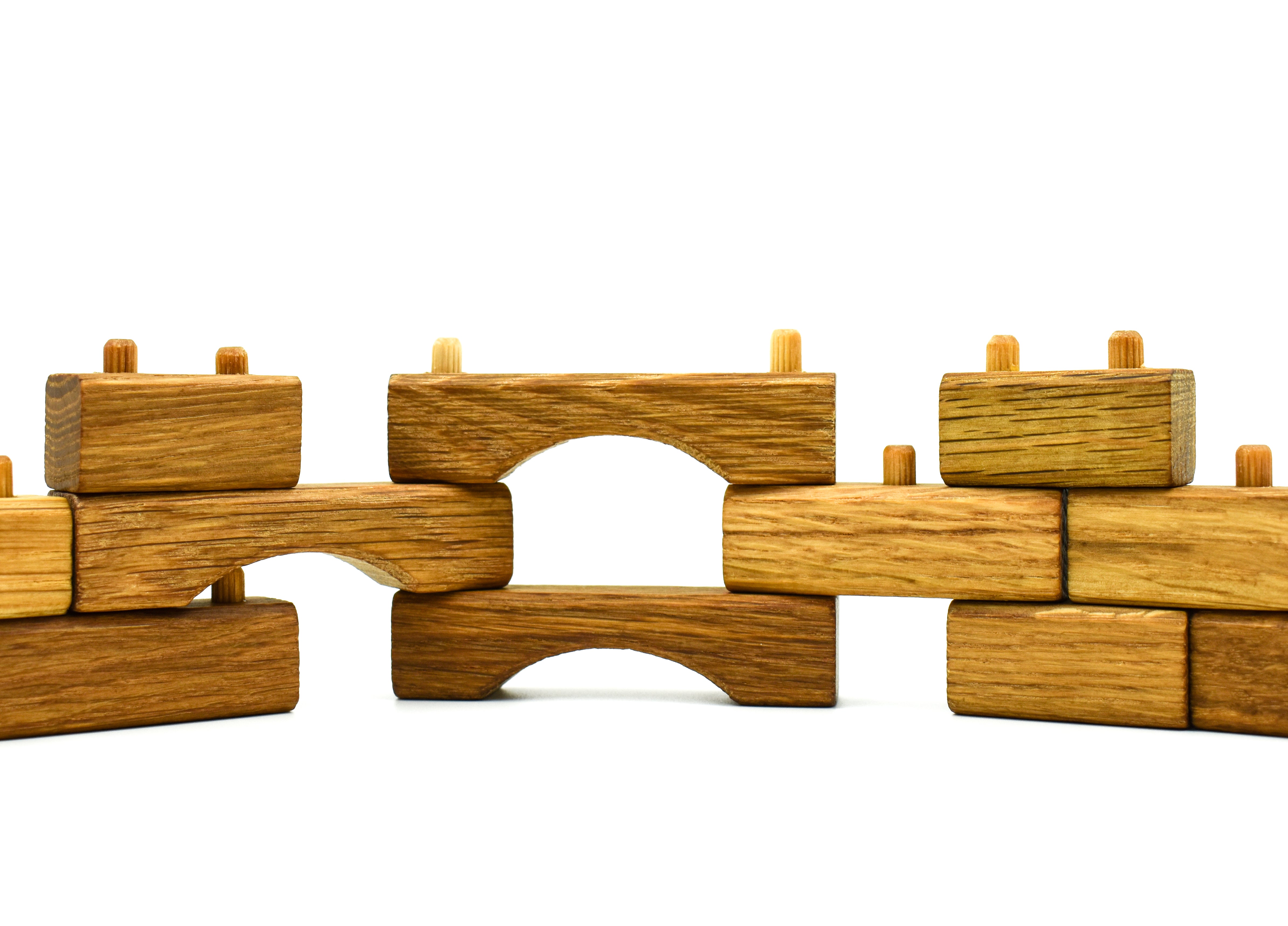 Handmade Interlocking Wooden Blocks, Camphill Village Store