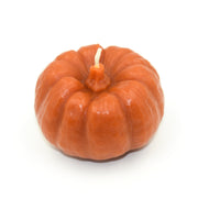Natural Beeswax Orange Thanksgiving Pumpkin Candle front-top