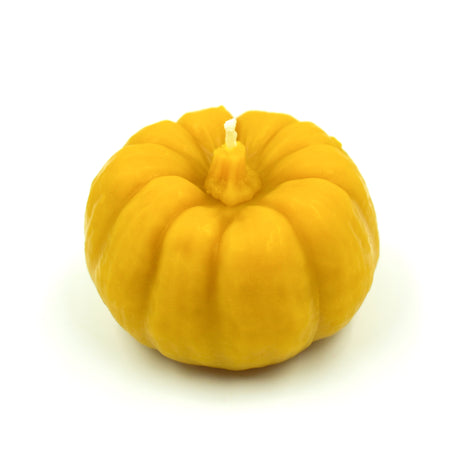 Natural Beeswax Thanksgiving Pumpkin Candle front-top