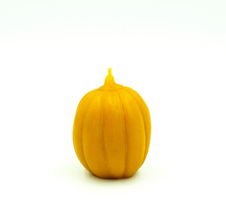 Natural beeswax pumpkin candle