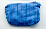 Handwoven Zipper Case Blue side